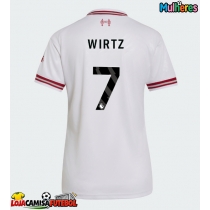 Camisa de Futebol Liverpool Florian Wirtz #7 Equipamento Secundário Mulheres 2026-27 Manga Curta